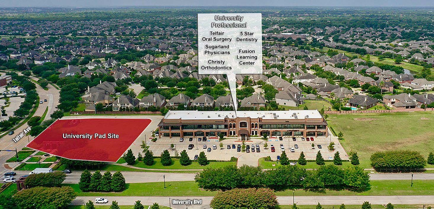 Nwc Of University Blvd @ Telfair Ave., Sugar Land, TX for Rent