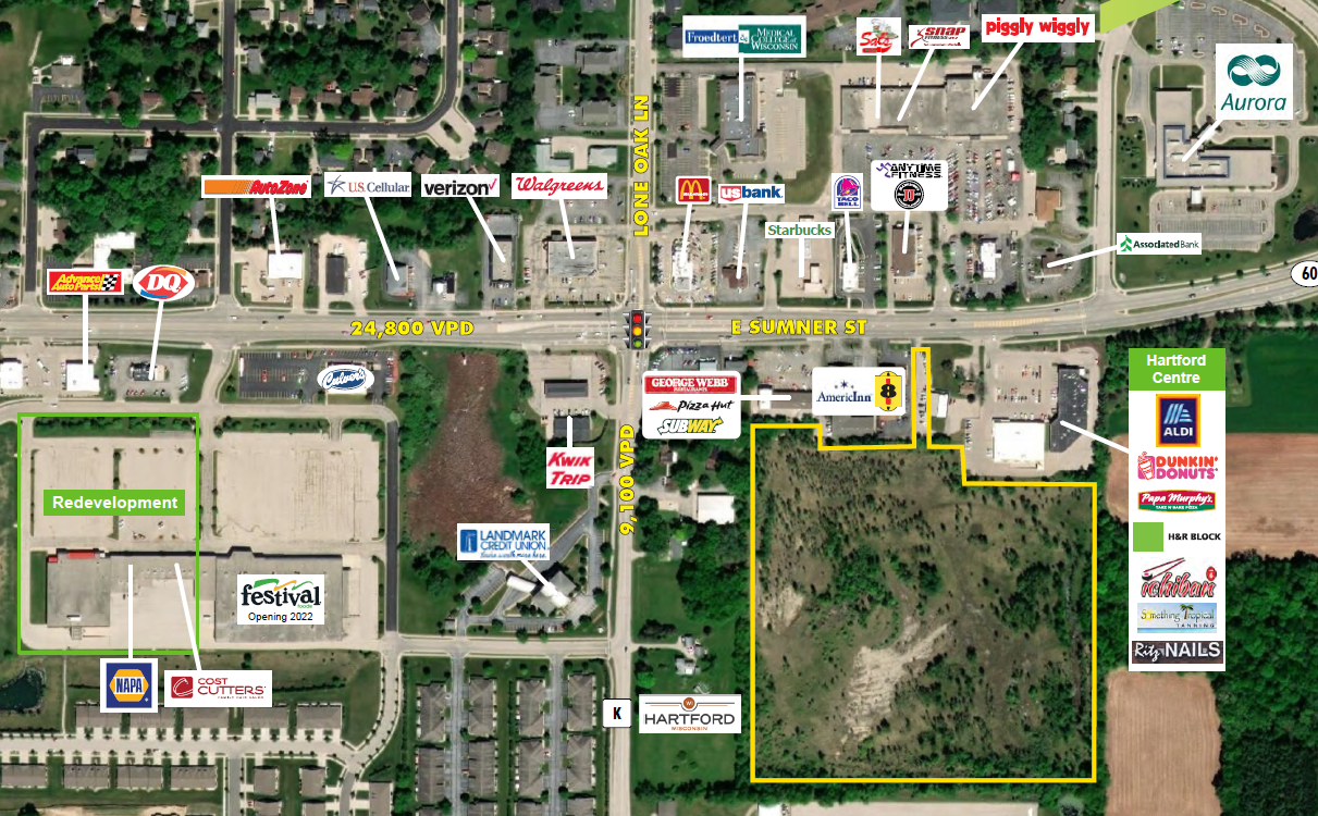 SE Quadrant Of Highway 60, Hartford, WI for Sale