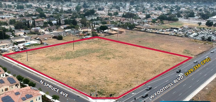 NEC Foothill Blvd. & N. Spruce Ave @ Spruce, Rialto, CA for Sale