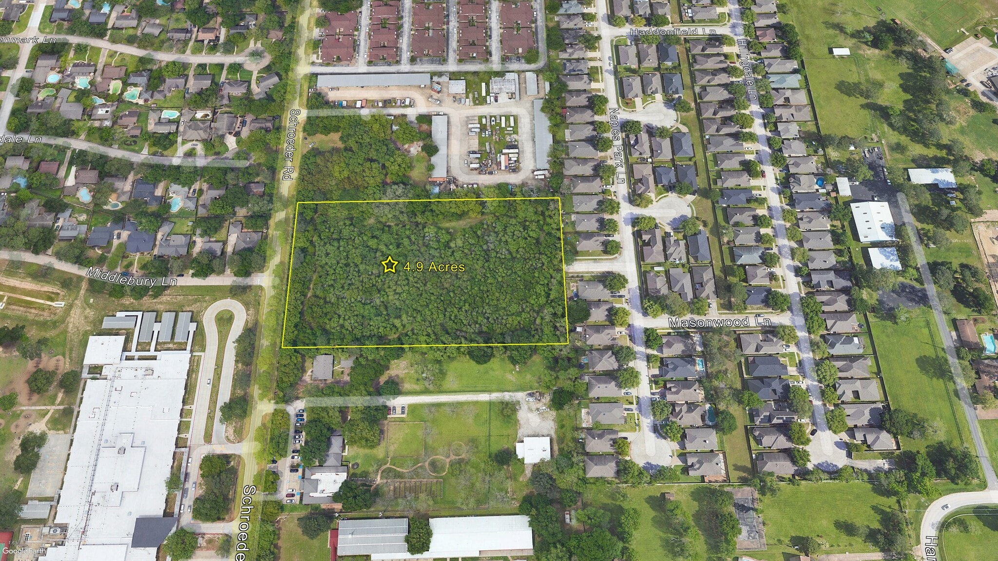 4.9 Acres Schroeder, Houston, TX for Sale
