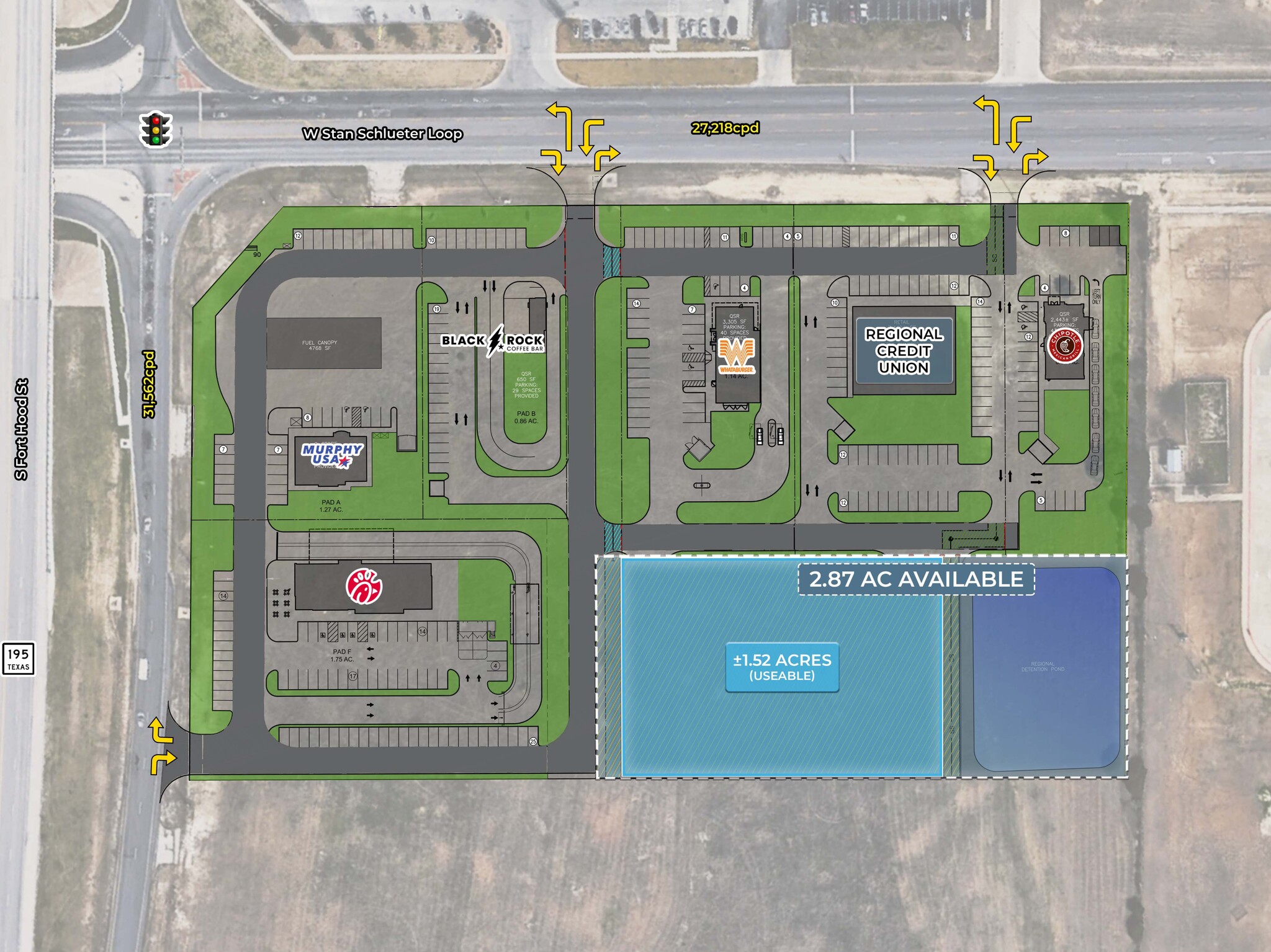 Highway 195 & Stan Schlueter Loop, Killeen, TX for Rent