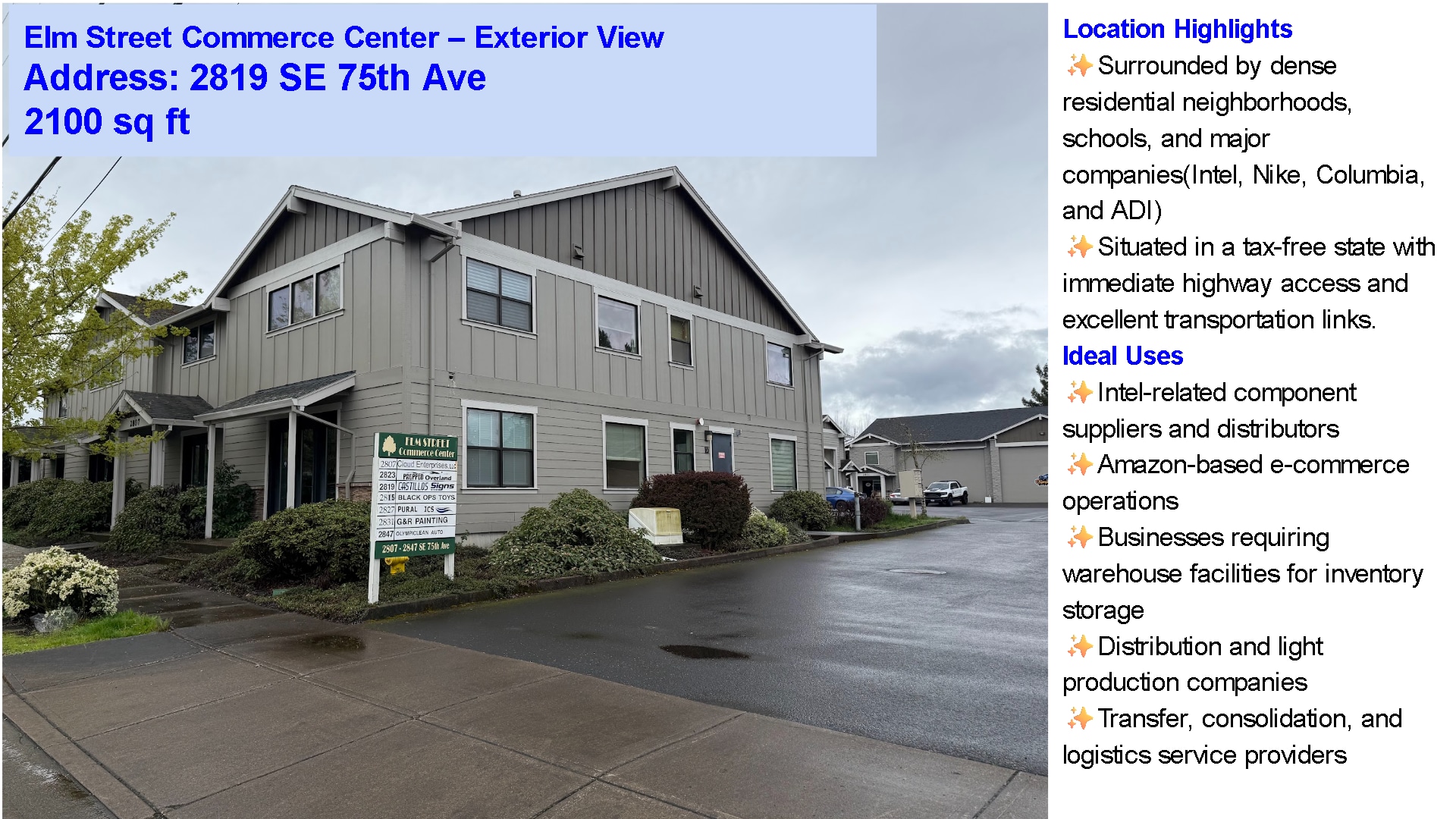 2819-2827 SE 75th Ave, Hillsboro, OR for Rent