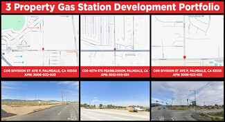 2 Gas Station Approved Parcels-Palmdale