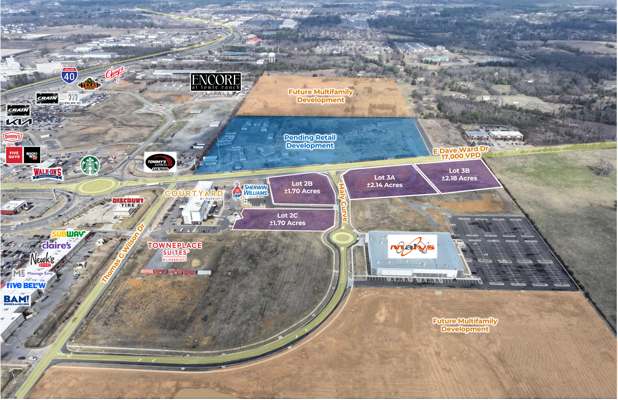 E Dave Ward Dr & Maly Curve, Conway, AR for Sale