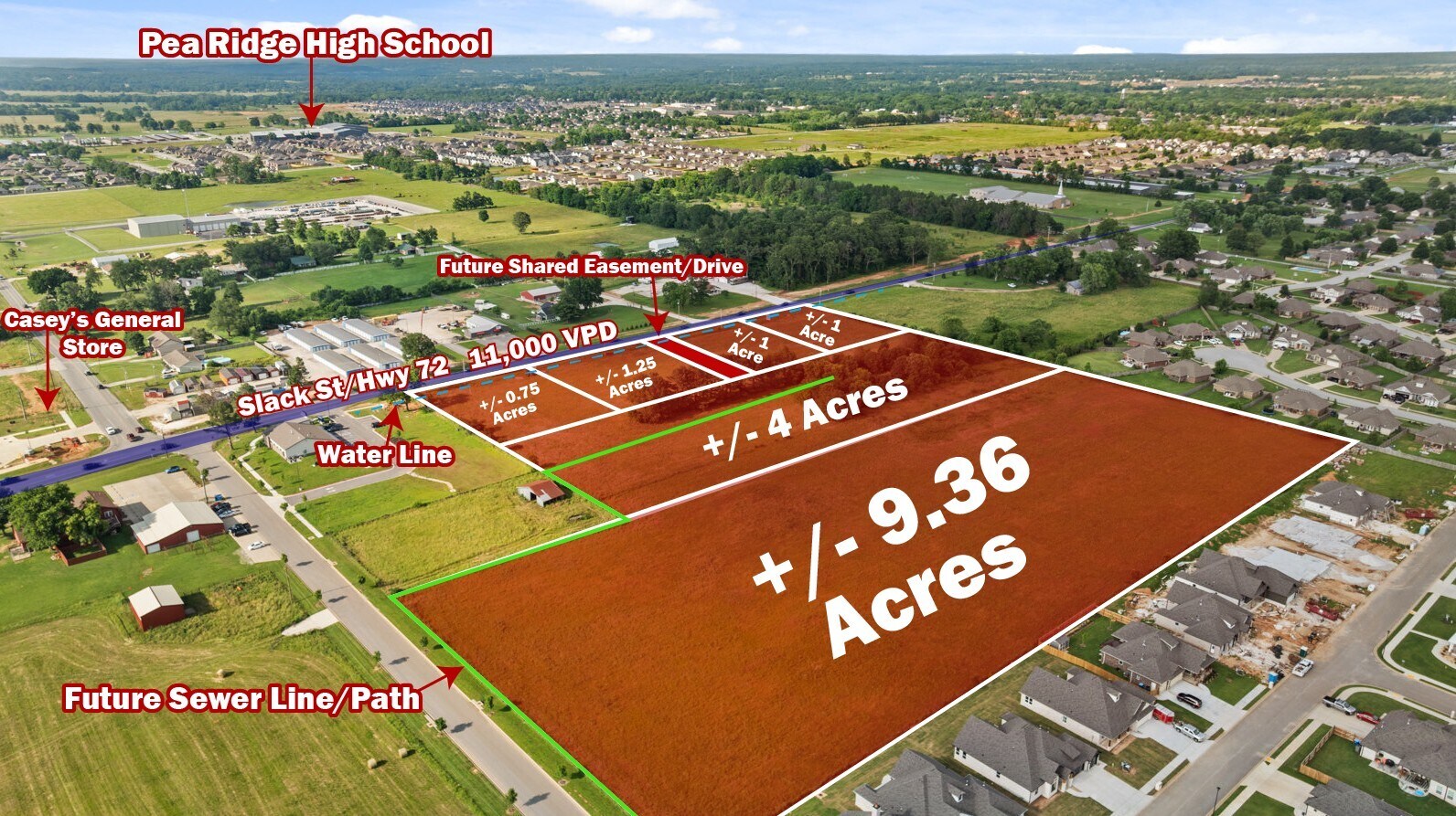 Slack St, Pea Ridge, AR for Sale