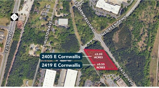 Durham, NC Industrial Land - 2405-2419 E Cornwallis Rd