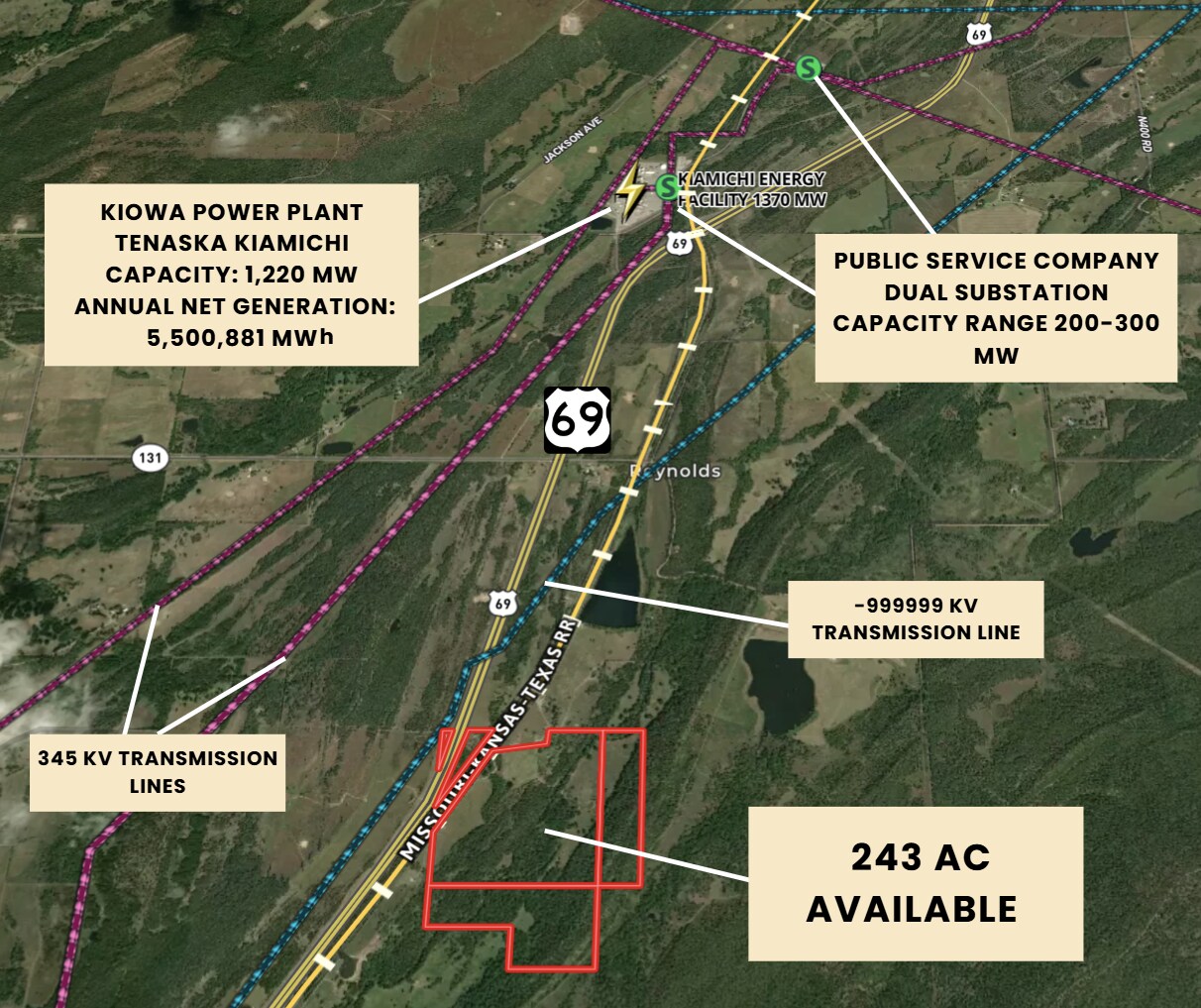 2038 N Reynolds Lake Rd, Kiowa, OK for Sale