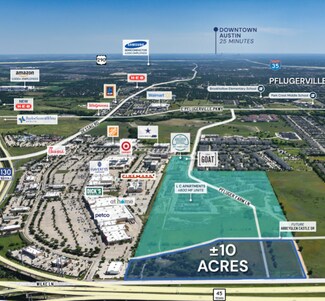 Pflugerville, TX Commercial Land - 18612 Pfluger Farm ln