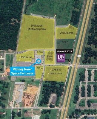 Monroe, LA Commercial - Victory Blvd - 17 Acres