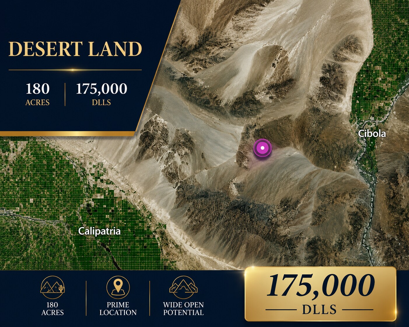Vacant Desert Land, Winterhaven, CA for Sale