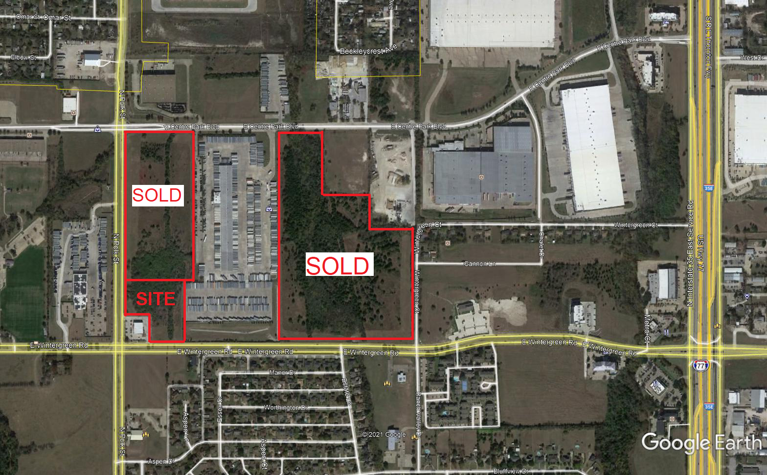 SEC Wintergreen & Polk, DeSoto, TX for Sale