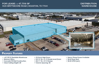 Houston, TX Industrial - 5525 Brittmoore Rd