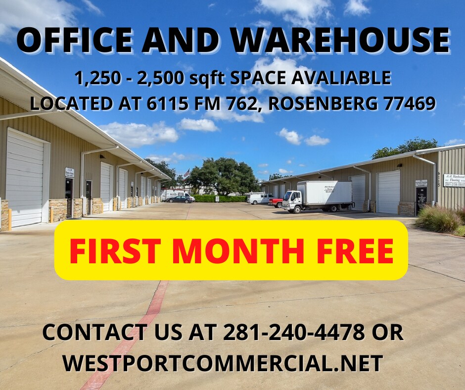 6115 Fm 762 Rd Rosenberg, TX 77469 Industrial Property for Lease on