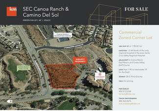 Green Valley, AZ Commercial Land - W Canoa Ranch & Camino Del Sol