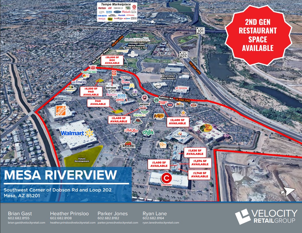 823-857 N Dobson Rd, Mesa, AZ for Rent