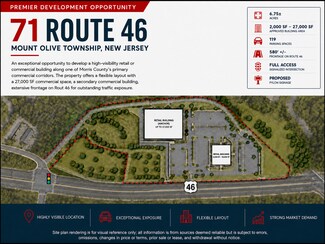 Mount Olive, NJ Commercial Land - 71 Route 46 Mount Olive, NJ Commercial Land - 71 Route 46