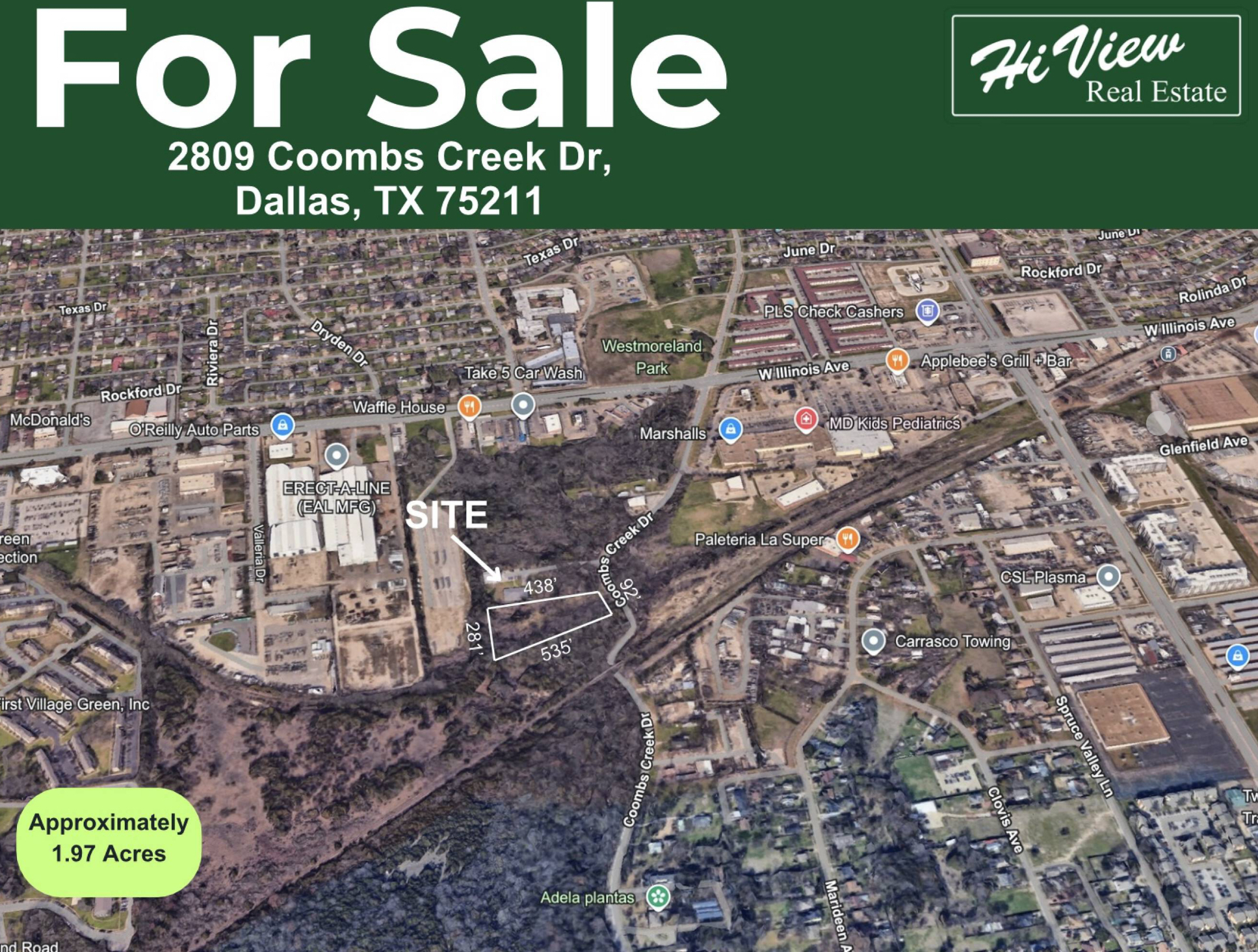 2809 Coombs Creek Dr, Dallas, TX for Sale