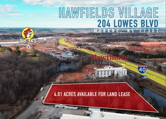 Mebane, NC Commercial Land - 204 Lowes Blvd