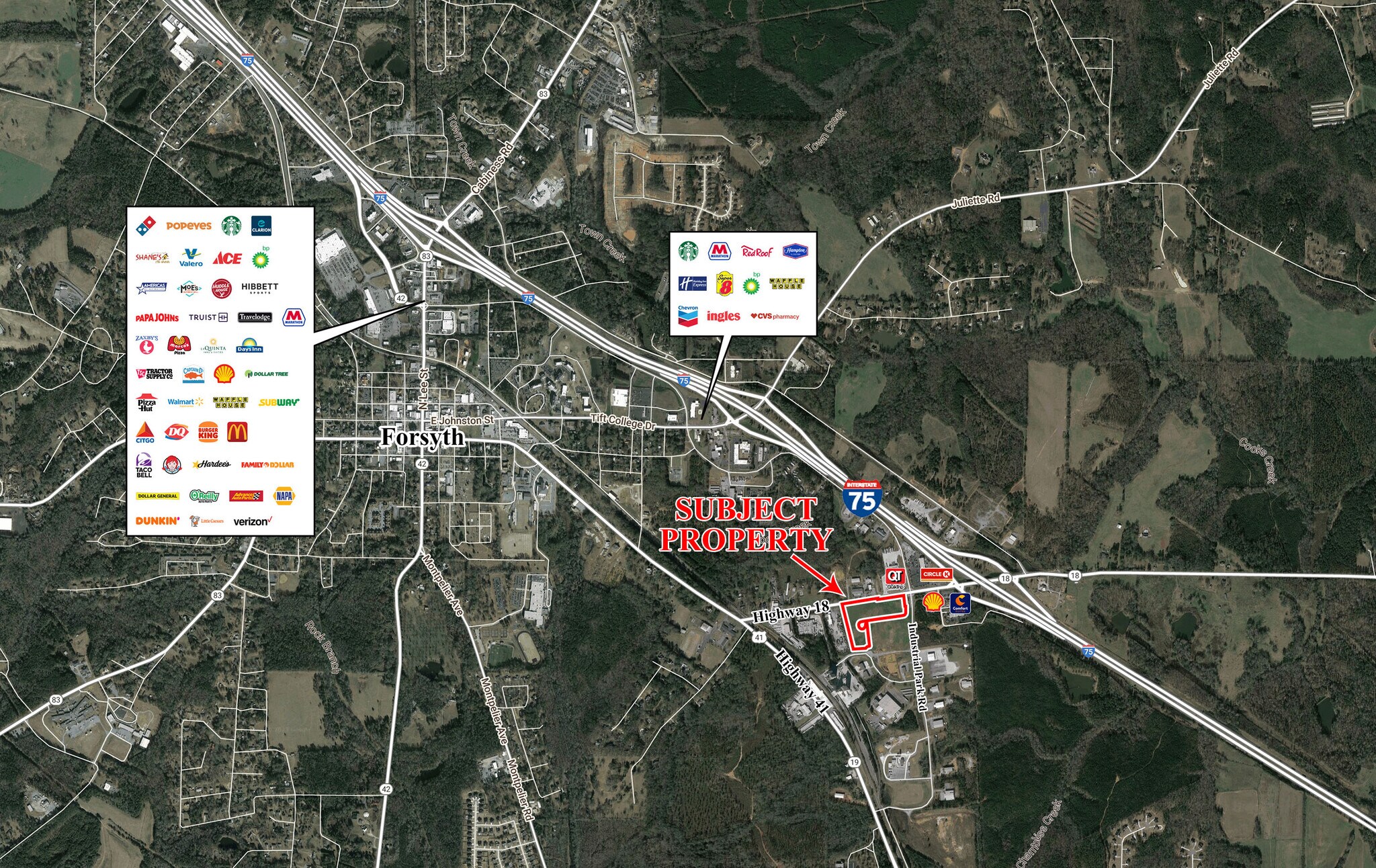 Interstate 75 & GA Hwy 18, Forsyth, GA for Sale