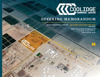 Eloy, AZ Industrial Land - NW Hwy 87 & Hanna Rd @ Hanna Rd Eloy, AZ Industrial Land - NW Hwy 87 & Hanna Rd @ Hanna Rd