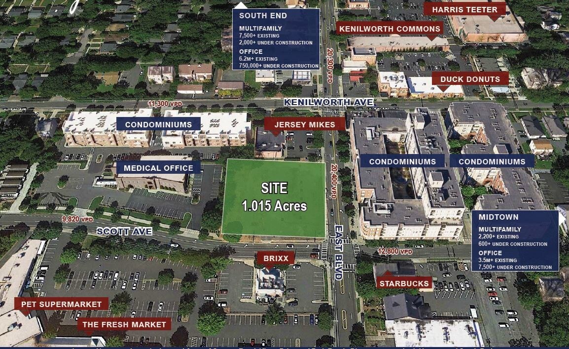 13121324 East Blvd Charlotte, NC 28203 Land Property for Lease on