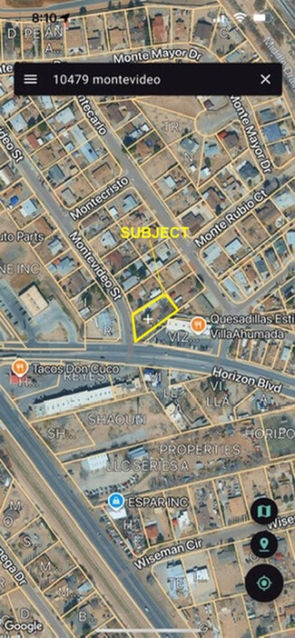 Socorro, TX Commercial Land - 10479 Montevideo St