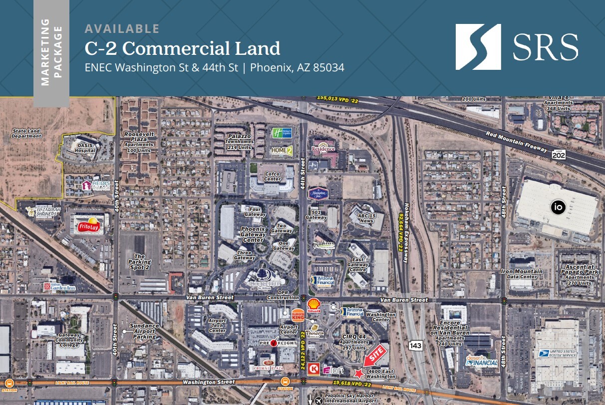 E NEC Washington St and 44th Street, Phoenix, AZ for Sale