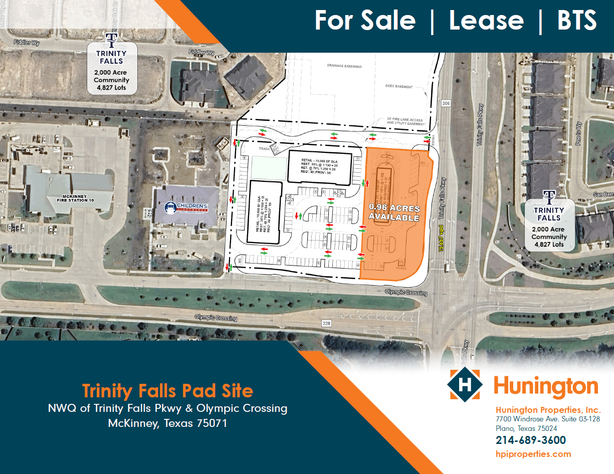 NWQ of Trinity Falls Pkwy & Olympic Crossing, McKinney, TX for Sale