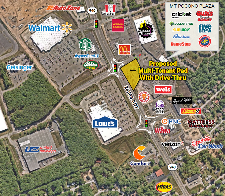 Route 940 & Industrial Park Dr, Mount Pocono, PA for Rent