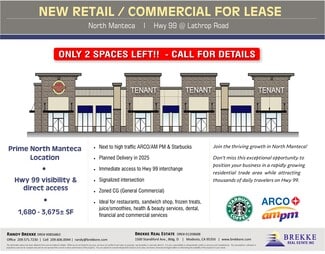 Manteca, CA Retail - Hwy 99 & Lathrop Rd