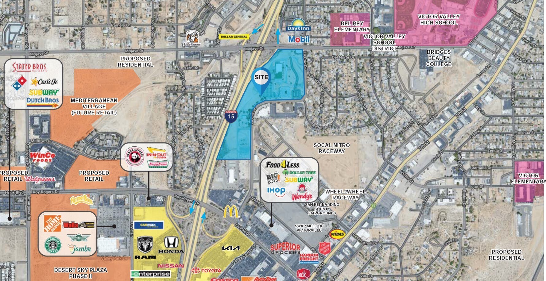 SEQ Mojave Dr & I-15, Victorville, CA for Rent