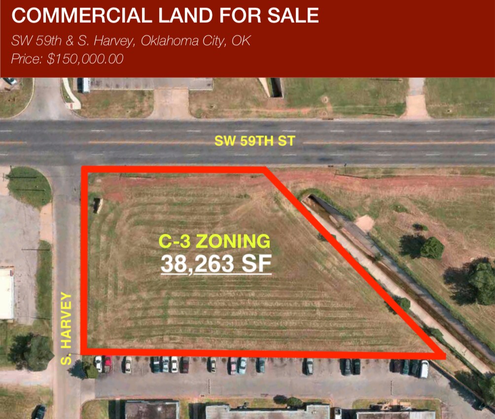 SW 59th Street S Harvey Ave Oklahoma City, OK 73109 Land Property