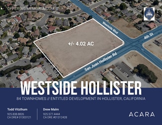 Hollister, CA Residential - 4th Street Hollister, CA Residential - 4th Street