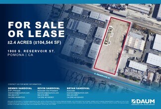 Pomona, CA Industrial Land - 1980 S Reservoir St Pomona, CA Industrial Land - 1980 S Reservoir St