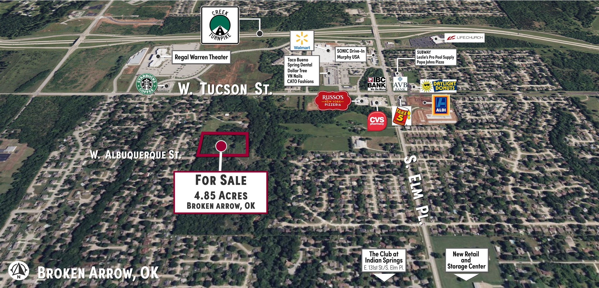 N 121st & S Elm Land, Broken Arrow, OK for Sale