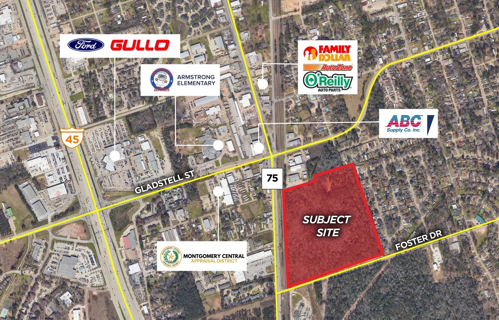 East Hwy 75 & Foster Drive, Conroe, TX for Sale