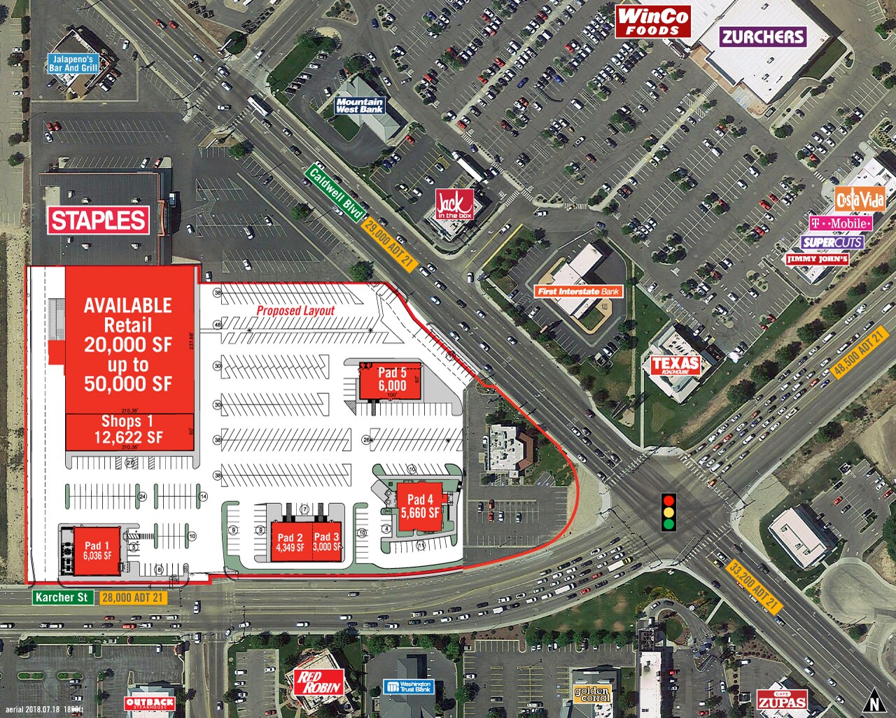 1813 Caldwell Blvd Nampa, ID 83651 Shopping Center Property for Lease