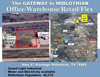 Midlothian, TX Commercial Land - TBD Highway 67