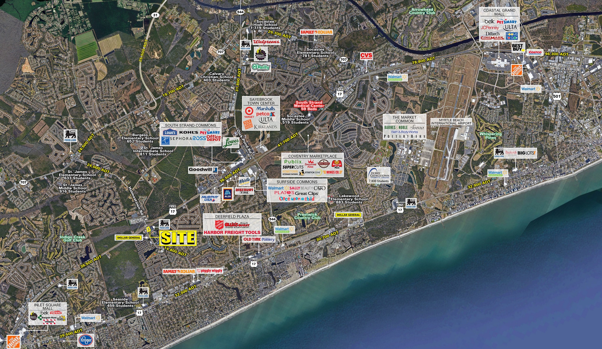 Hwy 17 Bypass S & Glenns Bay rd, Surfside Beach, SC for Rent