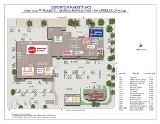 Los Angeles, CA Office/Retail, Retail - 1007-1023 W Martin Luther King Jr Blvd