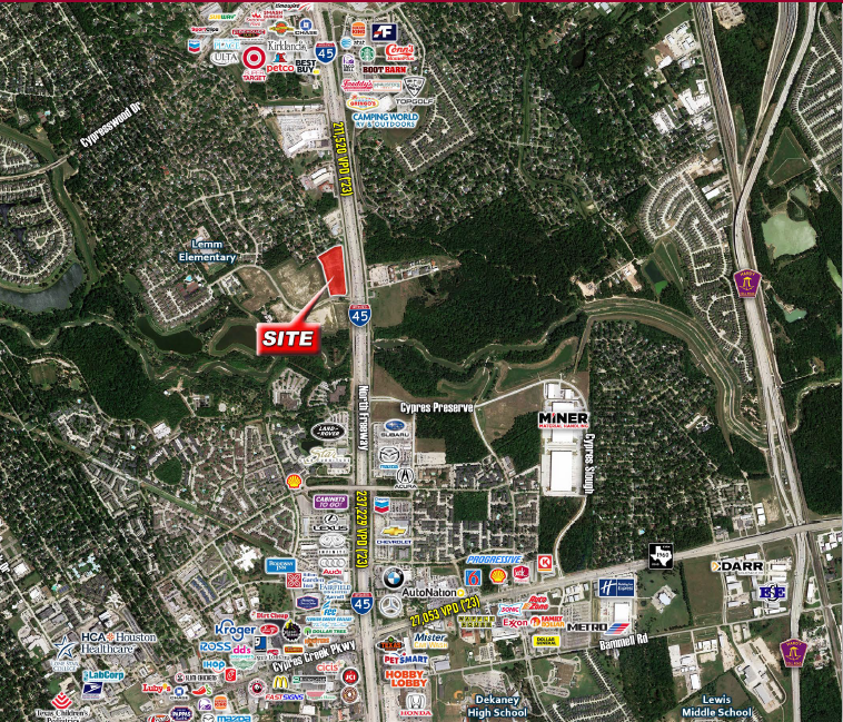 IH-45 @ Cypress Oaks Dr, Spring, TX for Sale