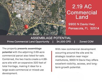 Pensacola, FL Commercial Land - 9838 Davis Highway Pensacola, FL Commercial Land - 9838 Davis Highway