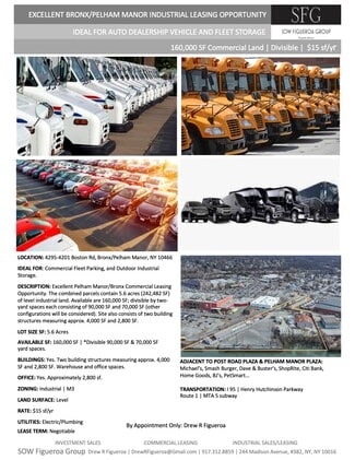 Bronx, NY Industrial Land - 4301 Boston Rd Bronx, NY Industrial Land - 4301 Boston Rd