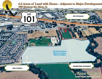 Gilroy, CA Commercial Land - 5985 Monterey Frontage Rd Gilroy, CA Commercial Land - 5985 Monterey Frontage Rd