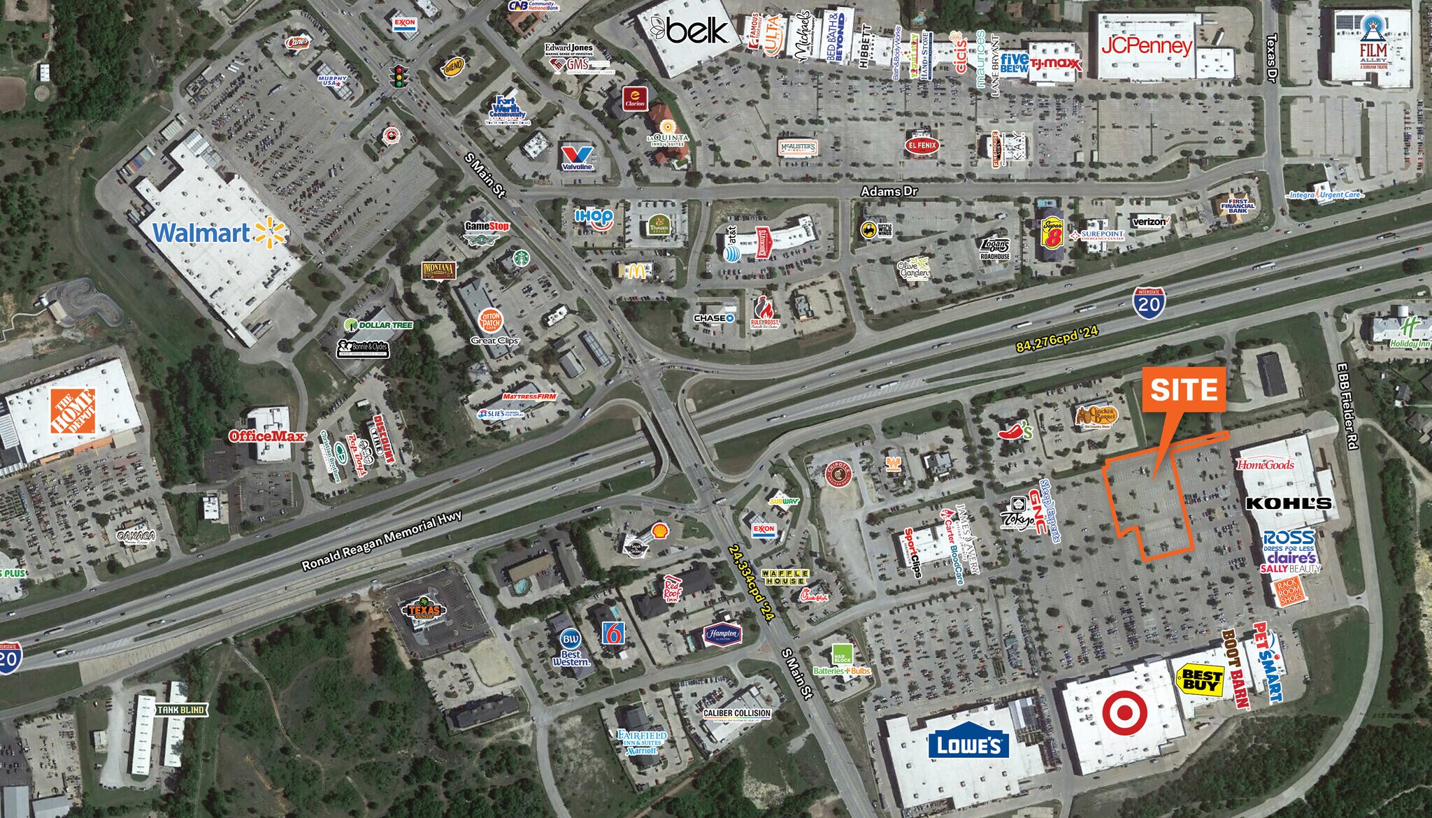 SEQ I-20 & Main St, Weatherford, TX for Rent