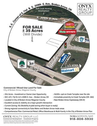 Broken Arrow, OK Commercial - SE Corner 209th E. Avenue & Kenosha Broken Arrow, OK Commercial - SE Corner 209th E. Avenue & Kenosha