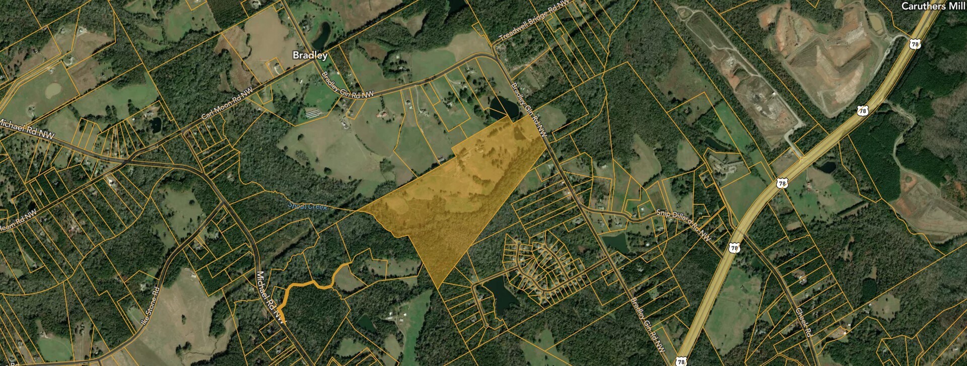 1280 Bradley Gin Rd Monroe, GA 30656 Land Property for Lease on