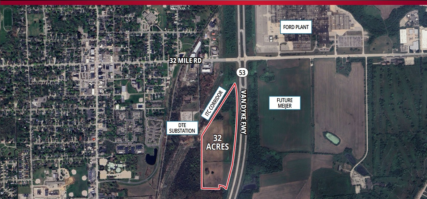 32 Mile Rd @ M-53 Bypass, Washington, MI for Sale