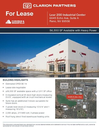 Reno, NV Industrial - 6645 Echo Ave