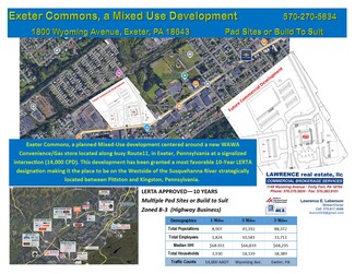 Exeter, PA Commercial Land - 1800 Wyoming Ave